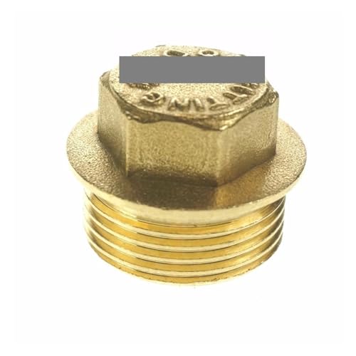 2pcs 1-1/4" BSPP Male Brass Pipe Countersunk Hex Head Socket End Cap With Flange MDBJTCYZN von MDBJTCYZN