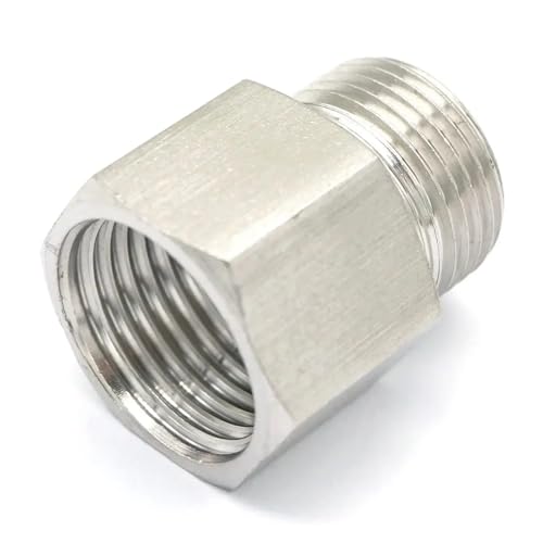 MDBJTCYZN 1/2" BSPP Female to M20x1.5mm Metric Male Threaded 304 Stainless Steel Pipe Fitting 250bar von MDBJTCYZN