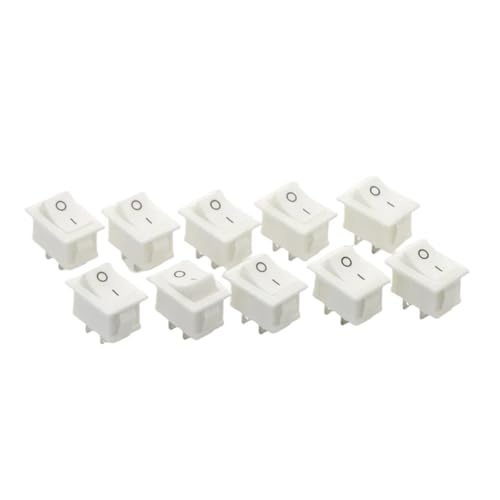 MDBJTCYZN 10PCS 2D2P-WHITE 15 * 21mm SPST On/Off Boat Rocker Switch 6A 250V KCD1 KCD1-101 MDBJTCYZN 10PCS 2D2P-WHITE 15 * 21mm SPST On/Off Boat Rocker Switch 6A 250V KCD1 KCD1-101 von MDBJTCYZN