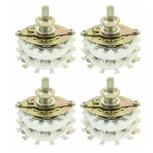 MDBJTCYZN 1PC KCT 4P4T Ceramic Rotary Switch Band Channel Selector 2Layer KCZ(Medium) KCT(Large) von MDBJTCYZN