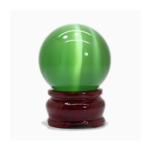 MDBJTCYZN 1pcs 4cm Quartz Green Cat Eye Crystal Ball Gemstone Sphere MDBJTCYZN 1pcs 4cm Quartz Green Cat Eye Crystal Ball Gemstone Sphere von MDBJTCYZN