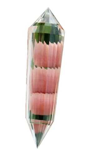 MDBJTCYZN 1pcs 80-85MM 24-Side Clear Quartz Crystal Double-Ended in Lattice Style von MDBJTCYZN