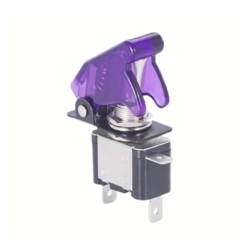 MDBJTCYZN 1pcs Purple 12VASW07 car Modified Ignition Button Switch with Cover Racing Power Switch MDBJTCYZN 1pcs Purple 12VASW07 car Modified Ignition Button Switch with Cover Racing Power Switch von MDBJTCYZN