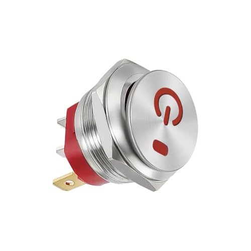 MDBJTCYZN 1pcs style1 red 12-24V Metal Button Boat Switch Round self-Locking 2-Speed 3-pin 22mm15A with lamp self-Repair MDBJTCYZN 1pcs style1 red 12-24V Metal Button Boat Switch Round self-Locking 2-Speed 3-pin 22mm15A with lamp self-Repair von MDBJTCYZN