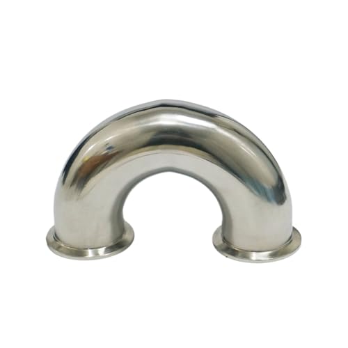 MDBJTCYZN 51mm O/D 2" Tri Clamp 304 Stainless Steel Ferrule 180 Degree Bend Elbow Three Pipe Fitting von MDBJTCYZN
