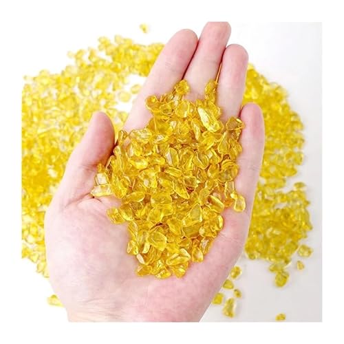 MDBJTCYZN 7-9MM 100G Yellow Crystal Quartz Ore Stone Colorful von MDBJTCYZN