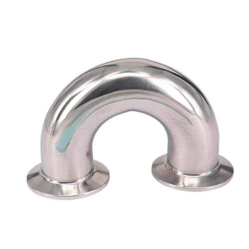 MDBJTCYZN Fit Tube O.D 32mm Tri Clamp 1.5" 304 Stainless Steel 180 Degree Elbow Pipe Fitting von MDBJTCYZN