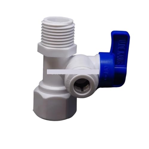 POM Tee 1/2" Male BSP-1/4" OD-1/2" Female BSP Tap Shut Off Ball Valve Aquarium RO Water Filter Reverse Osmosis System MDBJTCYZN von MDBJTCYZN