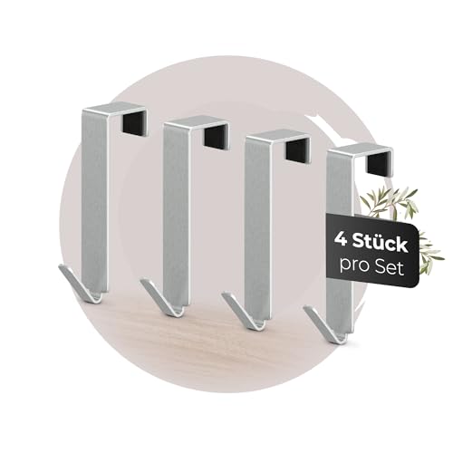 MDCASA Türhaken bis 20 mm Türfalz - 4er Set, Edelstahl I Türhaken zum Einhängen inkl. Filzpad I stabile Haken zum Einhängen für alle gängigen Türen MDCASA Türhaken bis 20 mm Türfalz - 4er Set, Edelstahl I Türhaken zum Einhängen inkl. Filzpad I stabile Haken zum Einhängen für alle gängigen Türen von MDCASA