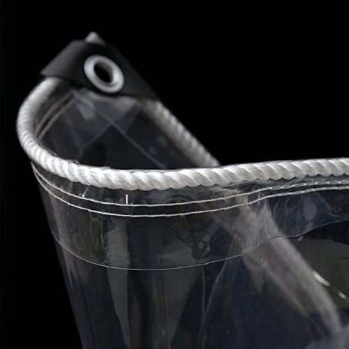 MDCG wasserdichte klar Zeltplane Abdeckplane Regentuch Balkon Pflanze Weiches Glas Transparent Wasserdicht Winddicht Staubdicht Isolierung Plane Regenschutz 0,3 Mm (Farbe : klar, Größe : 180x150cm) von MDCG