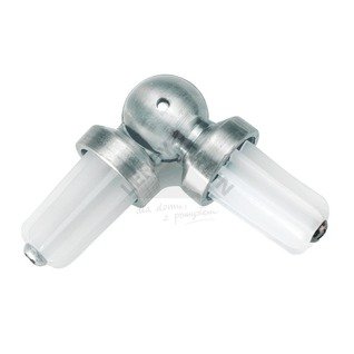GELENKVERBINDER für 25 mm GARDINENSTANGEN 3 FARBEN (CHROM-MATT) von MDEKOR