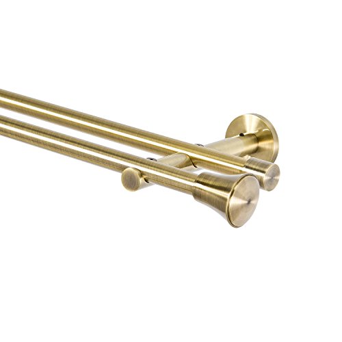 Gardinenstange 16mm 2-Läufig Antik-Gold Metall, 240 Gardinenstange 16mm 2-Läufig Antik-Gold Metall, 240 von MDEKOR