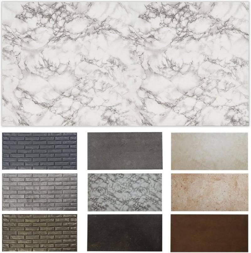 MDEKOR 3D Wandpaneel MDEKOR XPS Dekorative für Innenräume, (2-tlg) 1 m², Marmoroptik 50x100 cm Marble Light, Paneele 4,5 mm dick von MDEKOR
