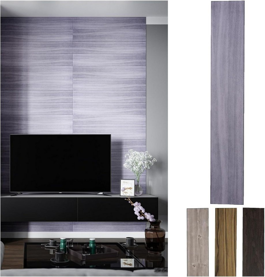 MDEKOR 3D Wandpaneel MDEKOR XPS Dekorative für Innenräume, (600-tlg) 100 m², Holzoptik 16,7x100 cm 02A, Paneele 4 mm dick von MDEKOR
