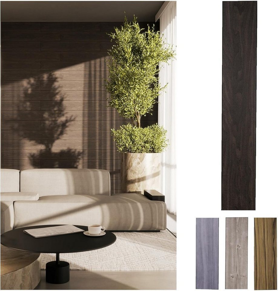 MDEKOR 3D Wandpaneel MDEKOR XPS Dekorative für Innenräume, (600-tlg) 100 m², Holzoptik 16,7x100 cm 04C, Paneele 4 mm dick von MDEKOR