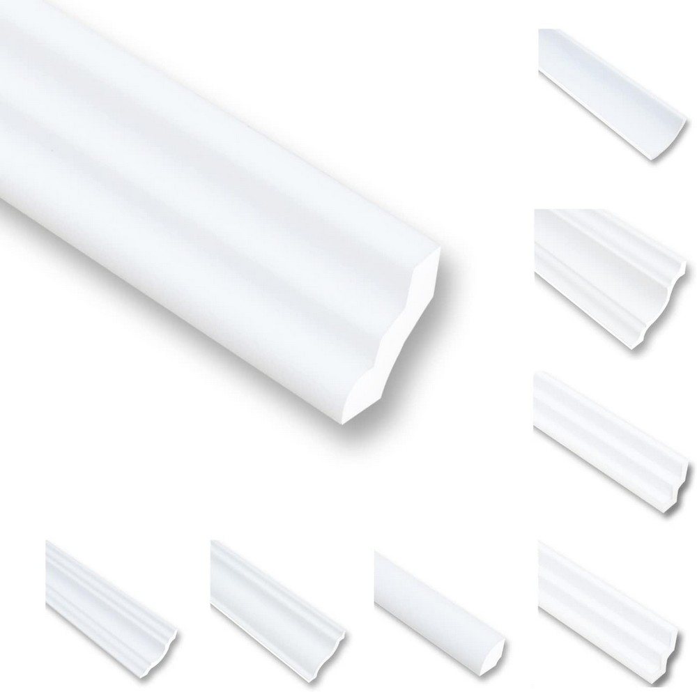 MDEKOR Deckenleiste Styropor-Leisten XPS Stuckleisten Abschlussleiste Weiss Deckenleisten, 30 Meter /15 Leisten, 15-St. MDEKOR Deckenleiste Styropor-Leisten XPS Stuckleisten Abschlussleiste Weiss Deckenleisten, 30 Meter /15 Leisten, 15-St. von MDEKOR