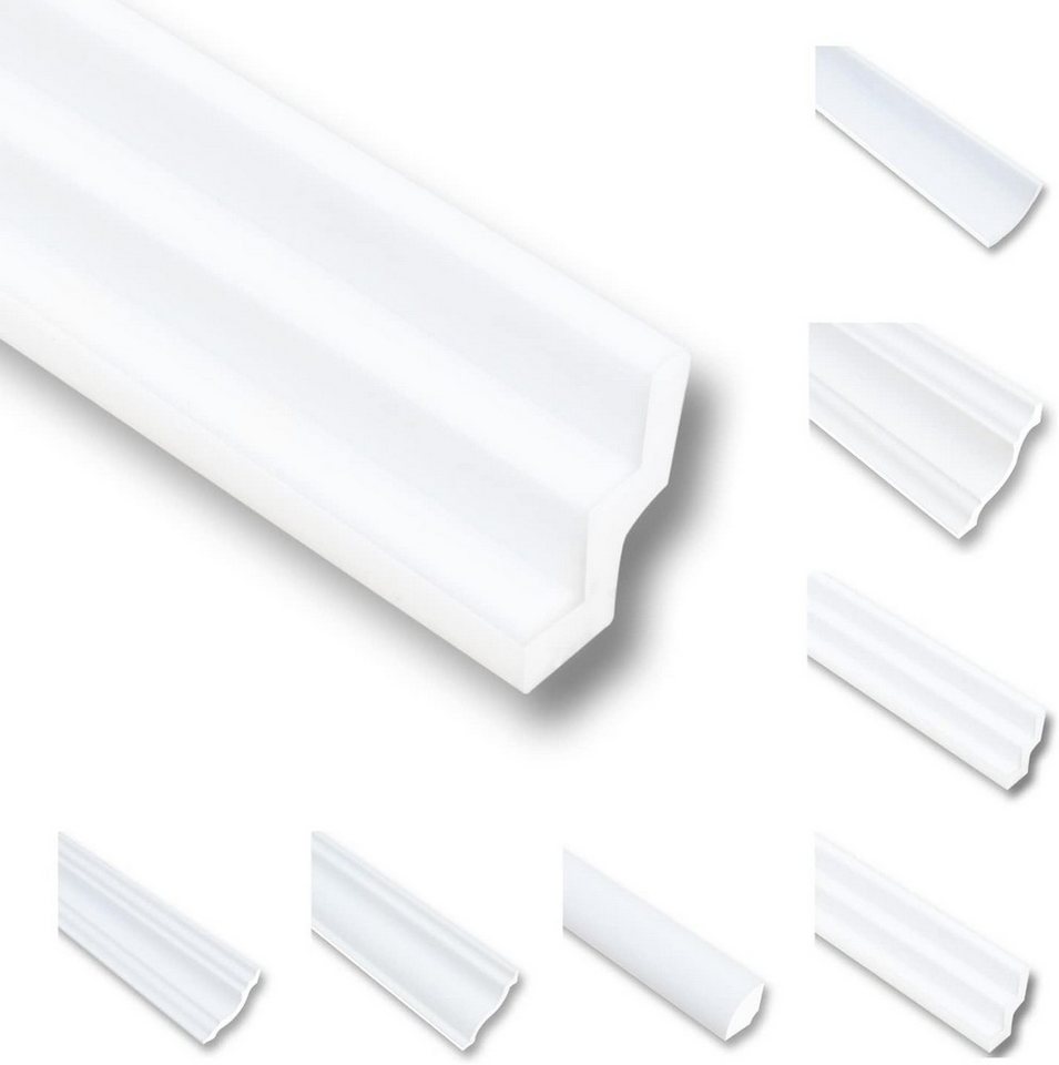 MDEKOR Deckenleiste Styropor-Leisten XPS Stuckleisten Abschlussleiste Weiss Deckenleisten, 100 Meter / 50 Leisten, 50-St. MDEKOR Deckenleiste Styropor-Leisten XPS Stuckleisten Abschlussleiste Weiss Deckenleisten, 100 Meter / 50 Leisten, 50-St. von MDEKOR