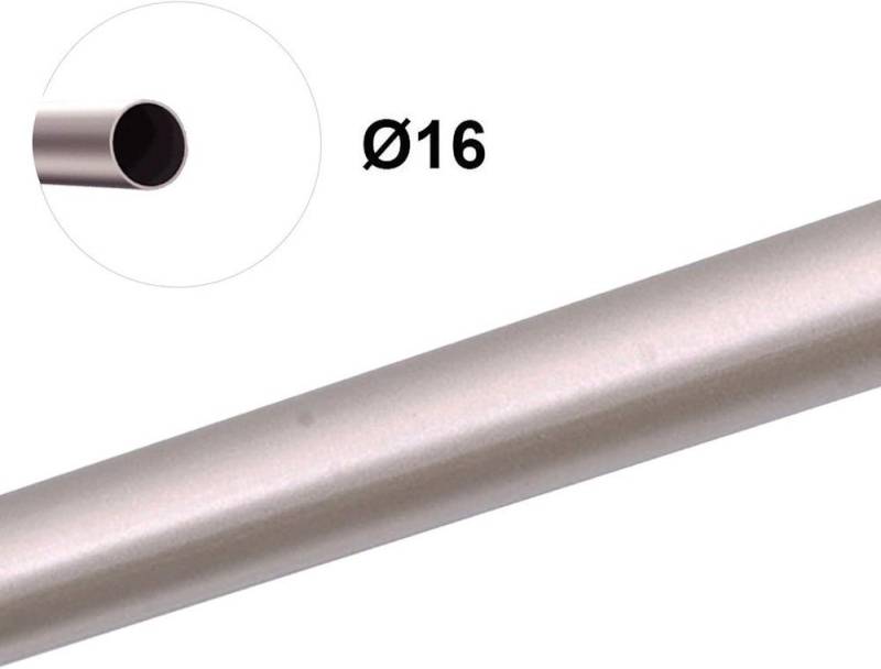 MDEKOR Gardinenstange Stahlrohr, Ø 16 mm, 120 cm-läufig von MDEKOR
