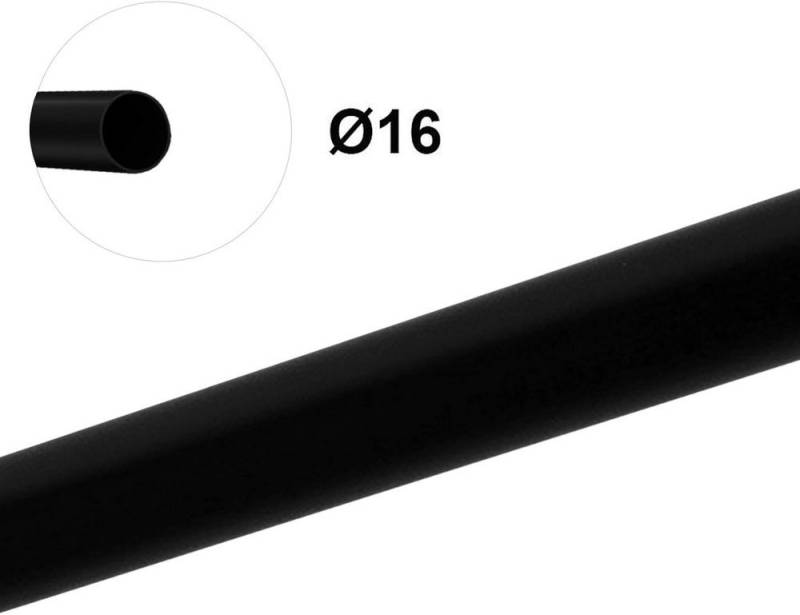 MDEKOR Gardinenstange Stahlrohr, Ø 16 mm, 140 cm-läufig von MDEKOR