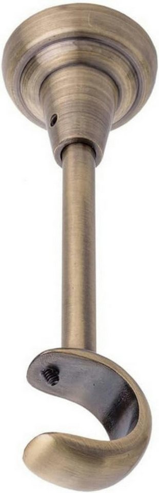 MDEKOR Gardinenstangenhalter für Gardinenstange 19 mm, Decketräger 1-läufig Antik Gold R Deckenhalter von MDEKOR