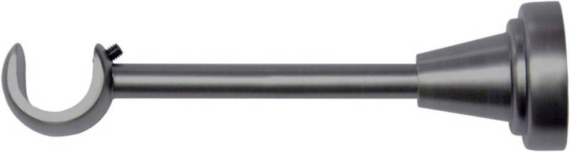 MDEKOR Gardinenstangenhalter für Gardinenstange 19 mm, Wandträger 1-läufig Antik Stahl R-TYP von MDEKOR