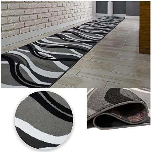 MDEKOR Läufer Grau Meterware -Teppichläufer Kurzflor 90 cm breit für Eingangsbereich | Treppenläufer Höhe 6 mm ringsum gekettelt Pflegeleicht Maßanfertigung MDEKOR Läufer Grau Meterware -Teppichläufer Kurzflor 90 cm breit für Eingangsbereich | Treppenläufer Höhe 6 mm ringsum gekettelt Pflegeleicht Maßanfertigung von MDEKOR