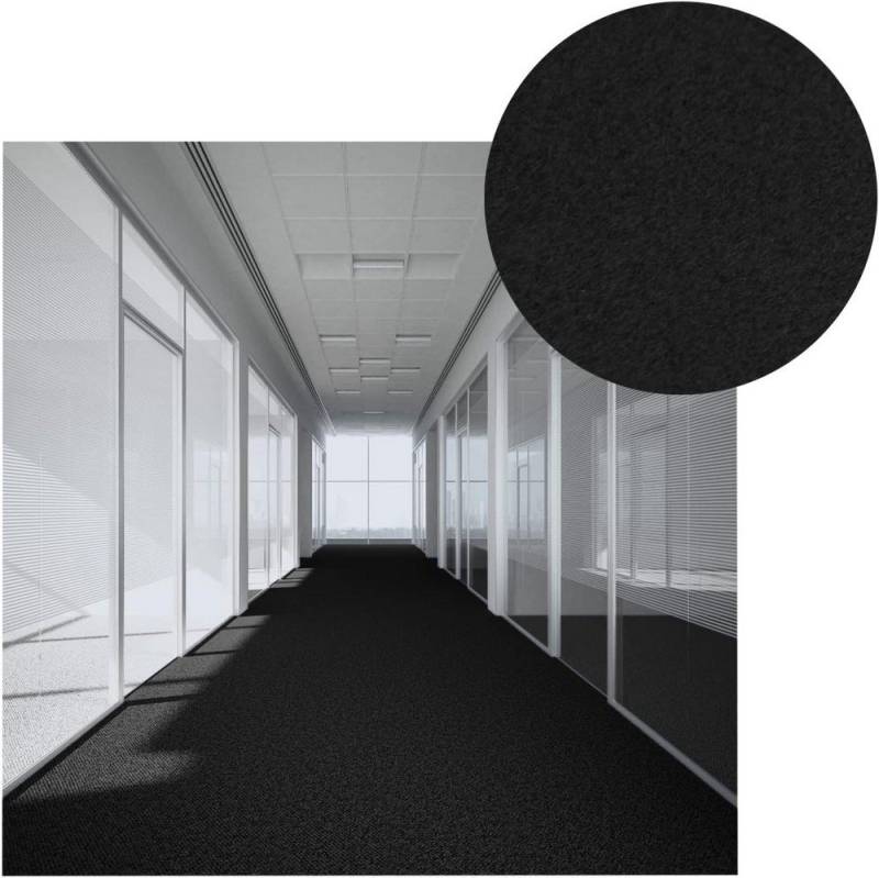 MDEKOR Nadelvliesteppich Teppichboden Meterware - Teppich Läufer, 50x200cm Dunkelgrau von MDEKOR