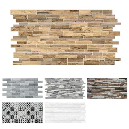 MDEKOR PVC Wandverkleidung 48,5x96 cm | 3D Wandpaneele für Küche, Bad & mehr | Einfach zu kleben & reinigen | Küchenrückwand Platten | Dekorative Panels für Wandgestaltung innen MDEKOR PVC Wandverkleidung 48,5x96 cm | 3D Wandpaneele für Küche, Bad & mehr | Einfach zu kleben & reinigen | Küchenrückwand Platten | Dekorative Panels für Wandgestaltung innen von MDEKOR