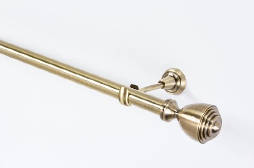 MDEKOR Träger 25mm, Gardinenstangenhalter, einläufig, hochwertig, 25mm Rohr, Neu, in 3 Farben (ANTIK- Gold) von MDEKOR
