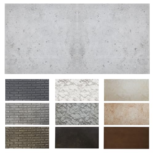 MDEKOR Wandpaneele Beton 50x100 cm | XPS 3D Wandverkleidung in Betonoptik | 16 Stück = 8 m² Gray Light | Paneele 4,5 mm dick | Dekorative Platten aus Porystyrol für Innenräume MDEKOR Wandpaneele Beton 50x100 cm | XPS 3D Wandverkleidung in Betonoptik | 16 Stück = 8 m² Gray Light | Paneele 4,5 mm dick | Dekorative Platten aus Porystyrol für Innenräume von MDEKOR