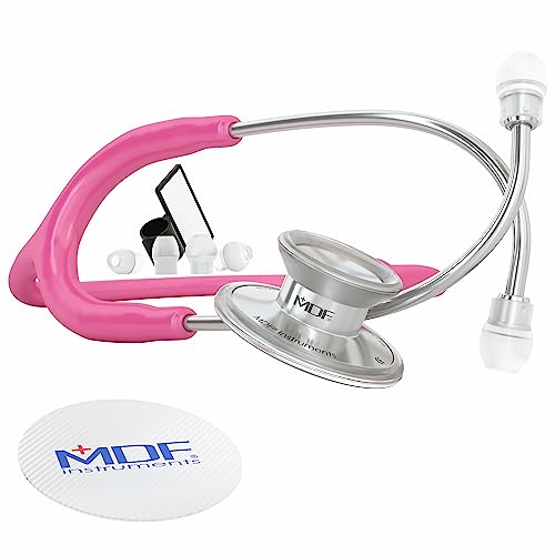 MDF Acoustica leichtes Zweikopf-Stethoskop - Gratis-Parts-for-Life (MDF747XP32) - (Fuchsia) von MDF Instruments