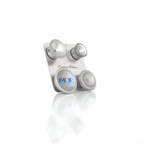 MDF-Aufsätze für Kinder und Neugeborene mit Clip - für MDF ProCardial Titan-Stethoskop - silber von MDF Instruments