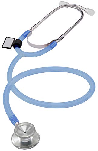 MDF Dual Head Zweikopf leichtes Stethoskop - Blau-lichtdurchlässig (MDF747-IIC) von MDF Instruments