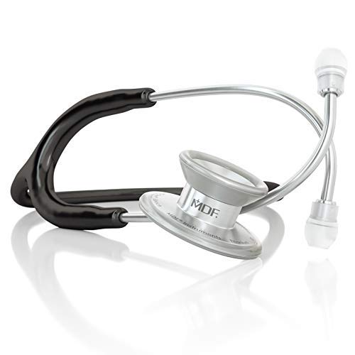 MDF MD One Epoch Premium Titan Zweikopf-Stethoskop MDFT11 (Schwarz/Silbern) von MDF Instruments