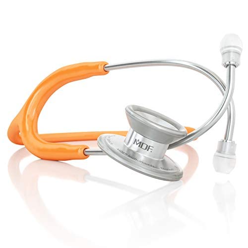 MDF MD One Epoch Titanium Stethoskop - Erwachsene-Free Parts for Life - Orange (MDF777T-27) von MDF Instruments
