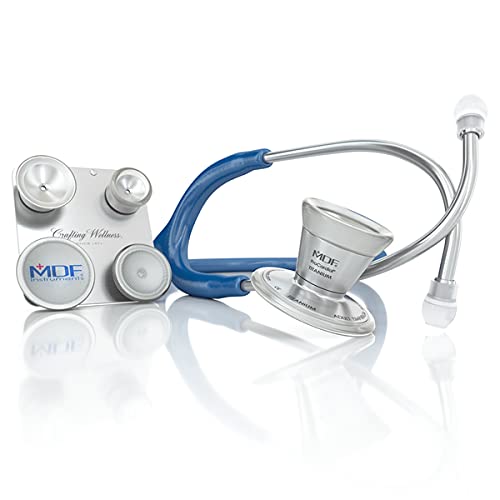 MDF ProCardial C3 Titan Kardiologie Zweikopf-Stethoskop mit umbaubarem Bruststück für Erwachsene, Kinder, Säuglinge und Neugeborene - Gratis-Parts-for-Life - Königsblau (MDF797CCT-10) von MDF Instruments