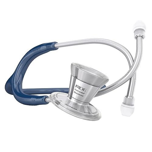 MDF ProCardial Core Leichte Titan Kardiologie Zweikopf-Stethoskop - Marineblau (MDF797T-04) von MDF Instruments