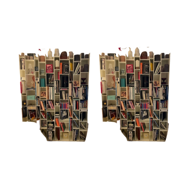 2er-Set modulare Standregale Random Weiß, MDF Italia von MDF Italia