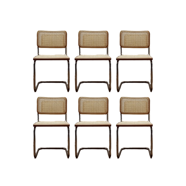 6er-Set Cesca B32 Stühle aus hellem Buchenholz, MDF Italia von MDF Italia