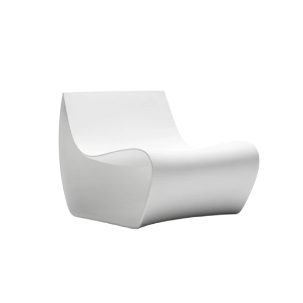Glänzender weißer Outdoor-Loungestuhl Schild von Piergiorgio Cazzaniga, MDF Italia Glänzender weißer Outdoor-Loungestuhl Schild von Piergiorgio Cazzaniga, MDF Italia von MDF Italia