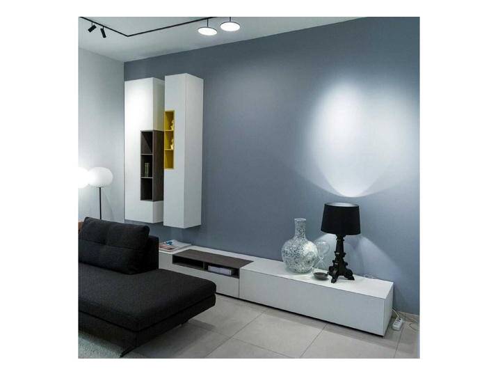 MDF Italia Anbauschrank Wohnwand Inmotion Lack Weiß Eiche Grau Lack Senfgelb MDF Italia Anbauschrank Wohnwand Inmotion Lack Weiß Eiche Grau Lack Senfgelb von MDF-Italia