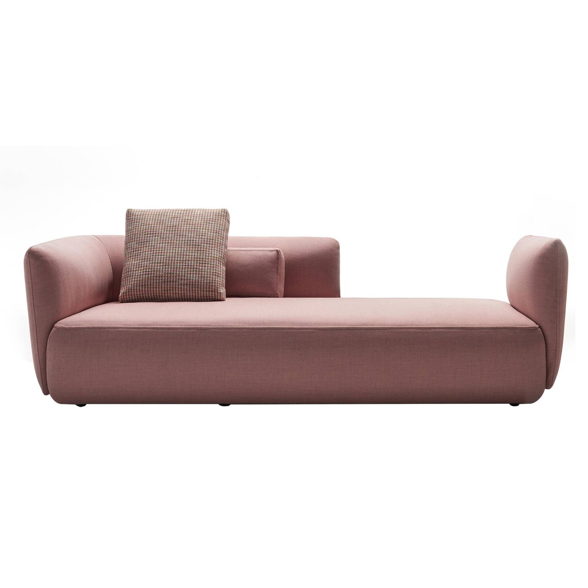 MDF Italia - Cosy Paolina Sofa - puderrosa/Stoff Perth R463 Col. 06/BxHxT 230x70x95cm/ohne Dekokissen von MDF Italia