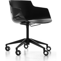 MDF Italia - Flow Slim Armlehndrehstuhl 5 Sternfuss von MDF Italia
