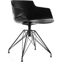 MDF Italia - Flow Slim Armlehndrehstuhl Lem von MDF Italia