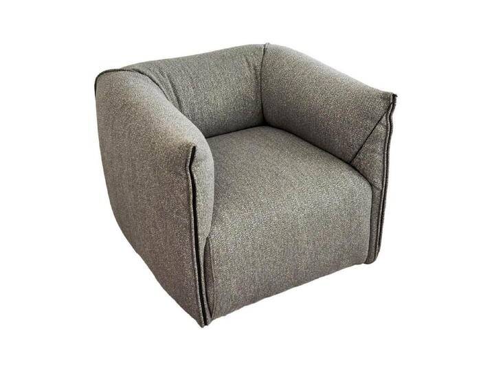 MDF Italia Loungesessel Sessel Mia Bezugsstoff Dune Grau Basis Drehbar Mit Rückholmechanismus, grau MDF Italia Loungesessel Sessel Mia Bezugsstoff Dune Grau Basis Drehbar Mit Rückholmechanismus, grau von MDF-Italia