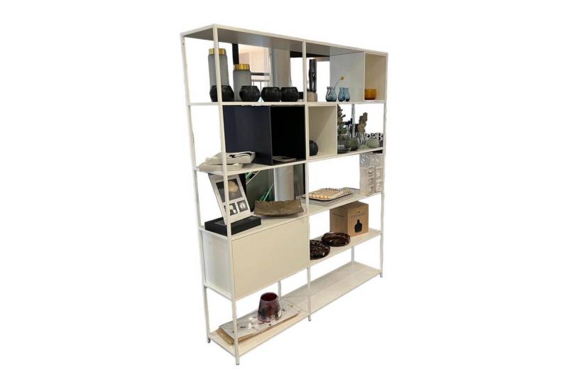 MDF Italia Regal Regalsystem Minima 3.0 Holz Weiß Und Naturholz Schwarz von MDF Italia