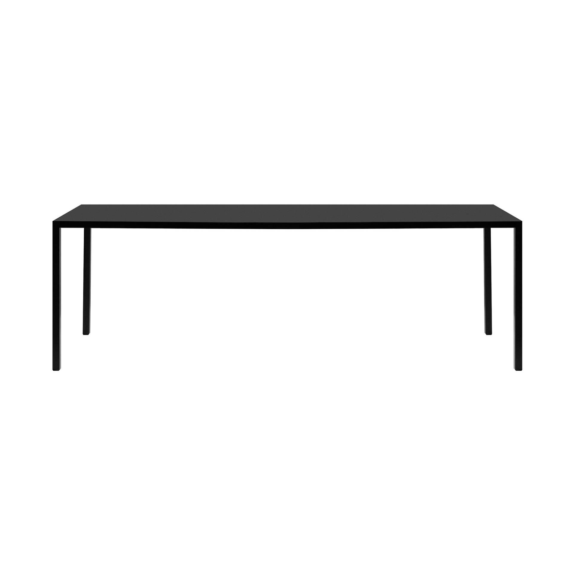 MDF Italia - Tense Esstisch schwarz 200x100cm - schwarz/Tischplatte Fenix 35 mm/LxBxH 200x100x73cm/Gestell Stahl 3,5x3,5cm von MDF Italia