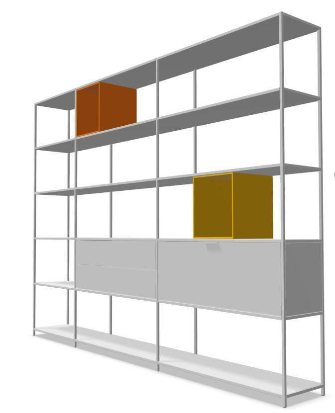Regal Minima 3.0 MDF Matt Weiß von MDF Italia