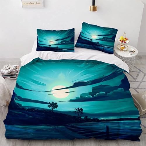 MDKLXIDF Bettwäsche 155x220 Himmel 3 Teilig Atmungsaktive Bettbezug mit Reißverschluss, Weich Mikrofaser Bettwäsche-Sets für Kinder - 1 Bettbezüge und 2 Kissenbezug 80x80cm MDKLXIDF Bettwäsche 155x220 Himmel 3 Teilig Atmungsaktive Bettbezug mit Reißverschluss, Weich Mikrofaser Bettwäsche-Sets für Kinder - 1 Bettbezüge und 2 Kissenbezug 80x80cm von MDKLXIDF