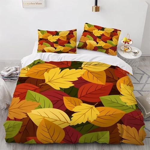 MDKLXIDF Bettwäsche 220x240 Ahornblatt 3 Teilig Wendemotiv Bettbezüge Bettwäsche-Sets Für Doppelbett, Hypoallergen Mikrofaser Bettbezug mit Reißverschluss und 2 Kissenbezug 80x80 cm MDKLXIDF Bettwäsche 220x240 Ahornblatt 3 Teilig Wendemotiv Bettbezüge Bettwäsche-Sets Für Doppelbett, Hypoallergen Mikrofaser Bettbezug mit Reißverschluss und 2 Kissenbezug 80x80 cm von MDKLXIDF